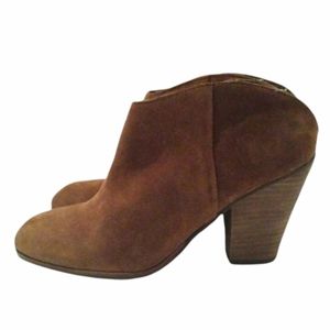 Dolce Vita Haken Suede Mule Booties Fall Shoes Comfy Boots Western Cowgirl 7.5